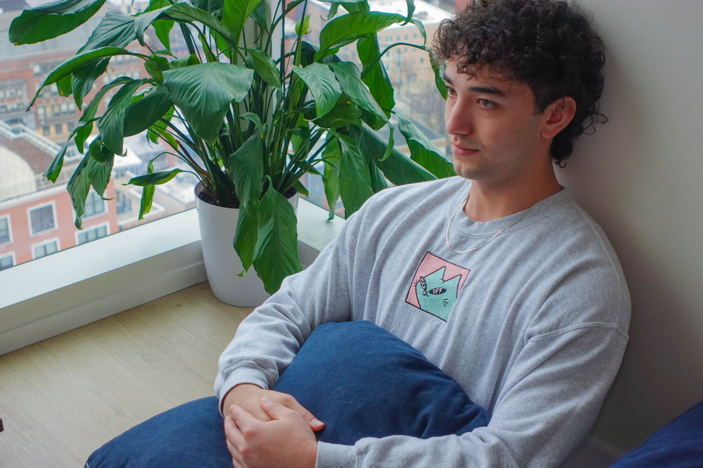 F Off Cat Meme Sweater