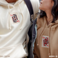 Matching King and Queen Embroidered Hoodie, King of Hearts and Queen of Hearts Oversized Hoodie, Oversized Couples Hoodies, Valentine's Day Gift